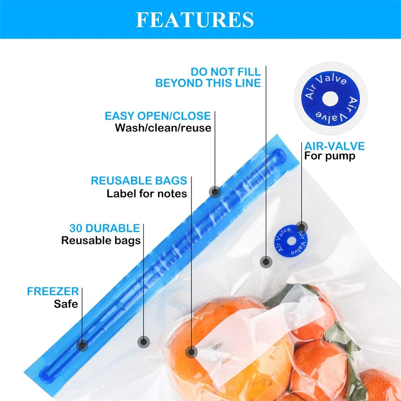Reusable Sealing Bags